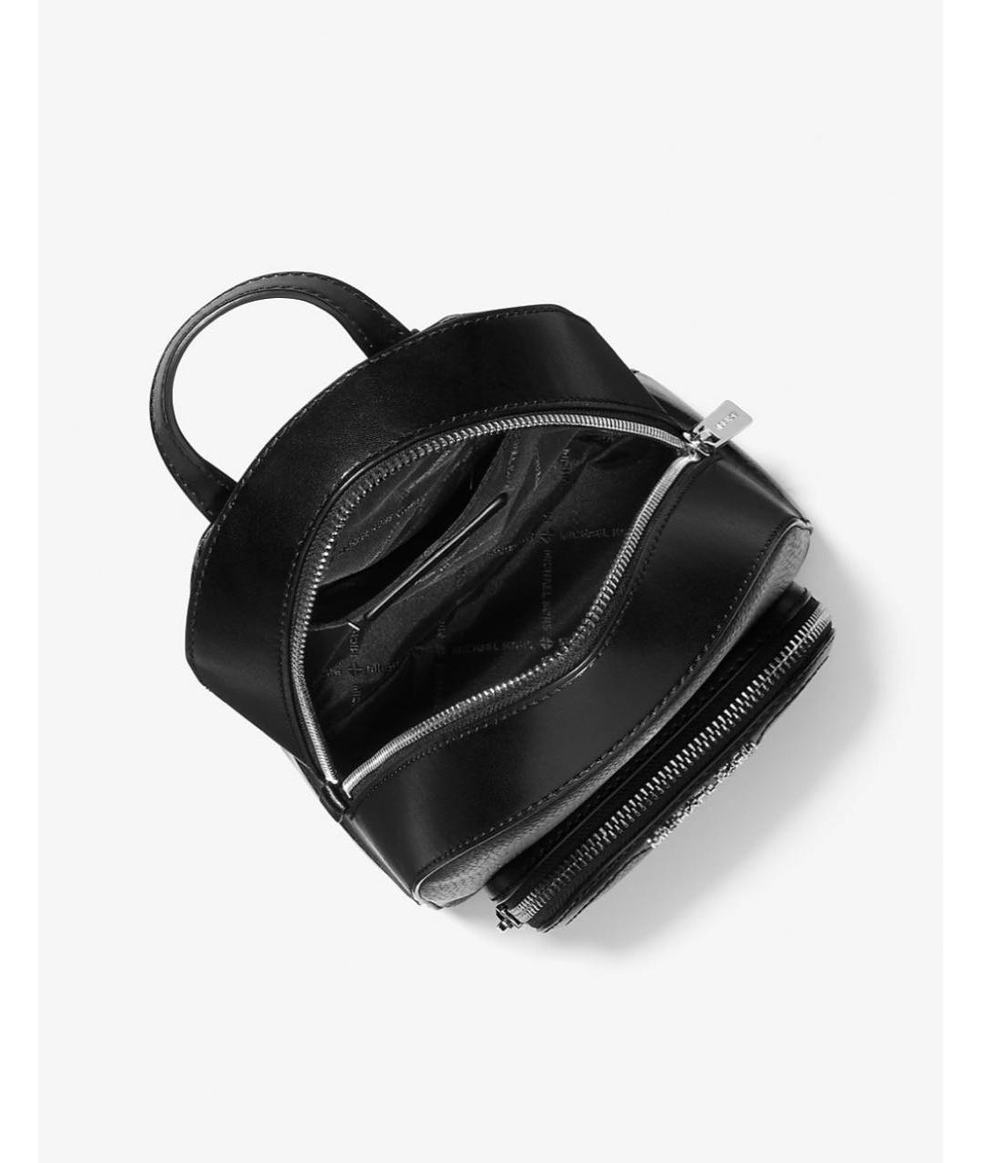 MICHAEL KORS Черный кожаный рюкзак, фото 4