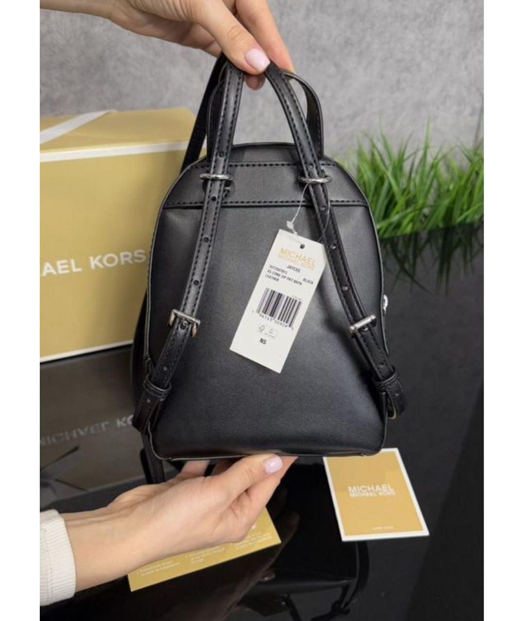 MICHAEL KORS Черный кожаный рюкзак, фото 3