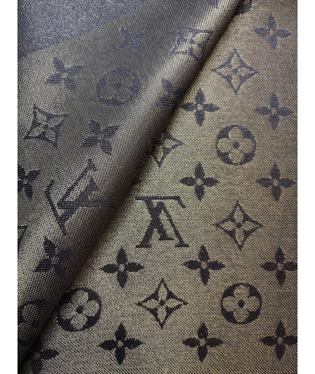 LOUIS VUITTON Коричневый шерстяной платок, фото 5