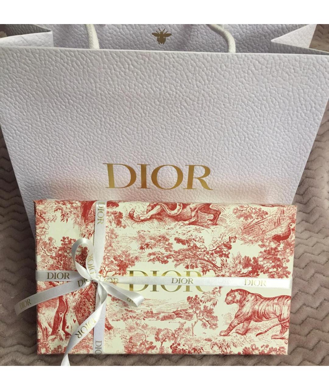 CHRISTIAN DIOR Красные кашемировые митенки, фото 7