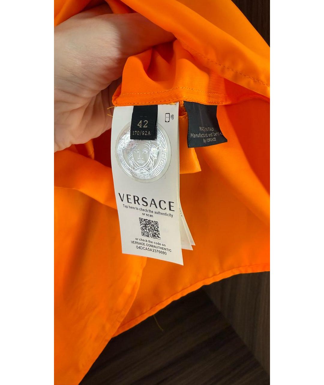 VERSACE Оранжевая блузы, фото 6