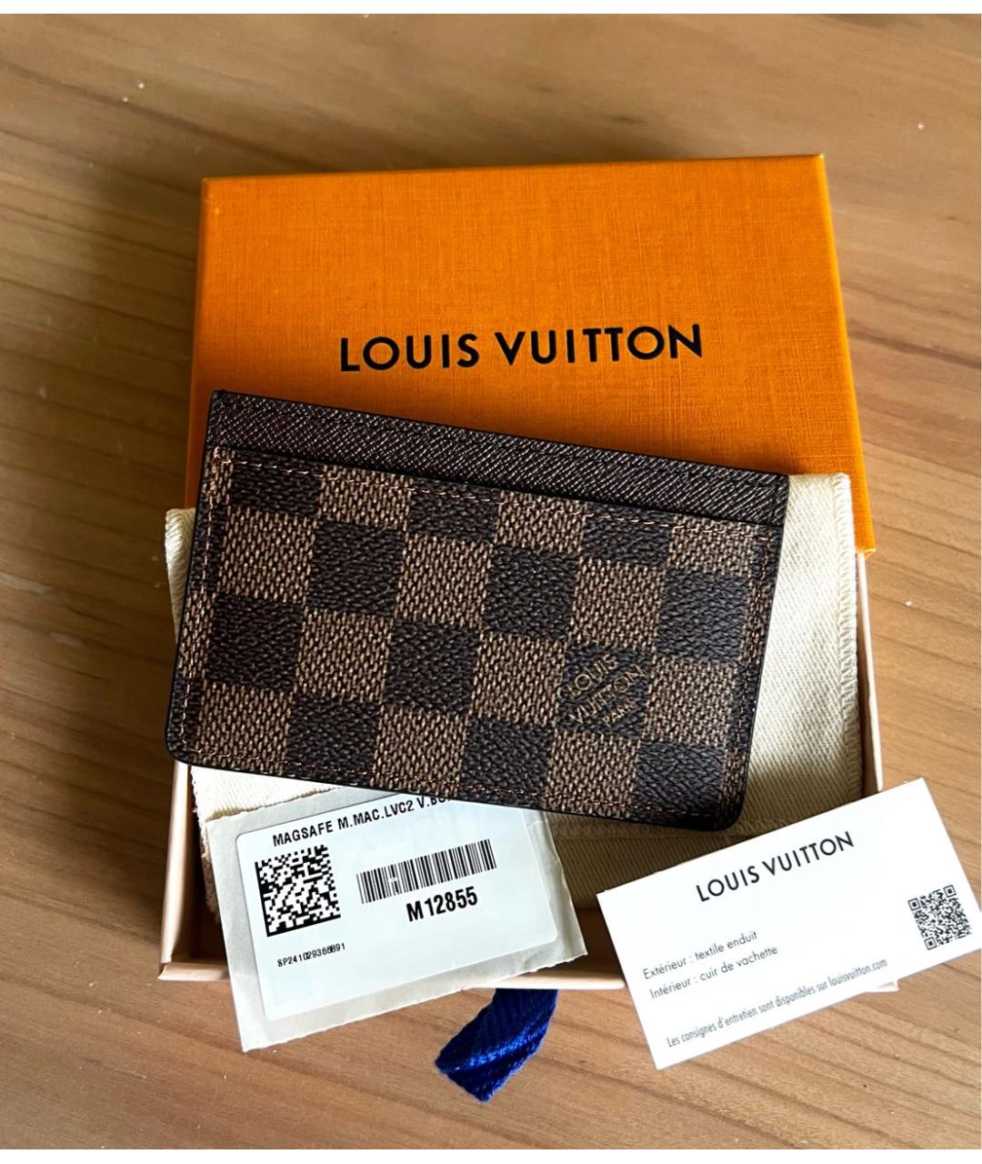 LOUIS VUITTON Коричневый кардхолдер, фото 2