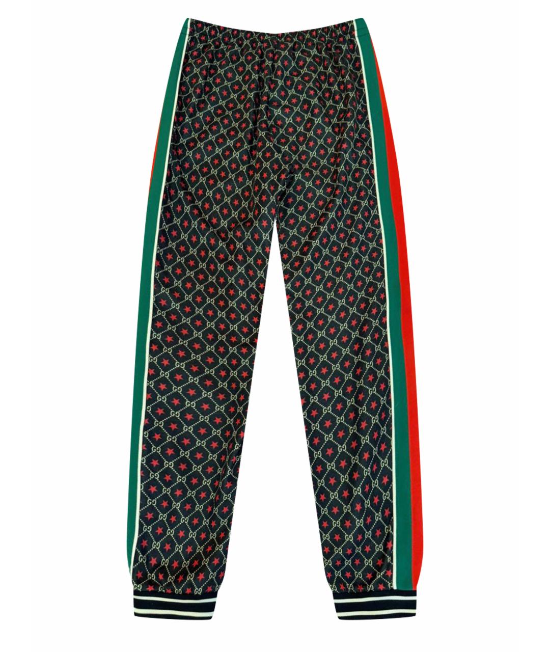 GUCCI Мульти хлопковые спортивные брюки и шорты, фото 1