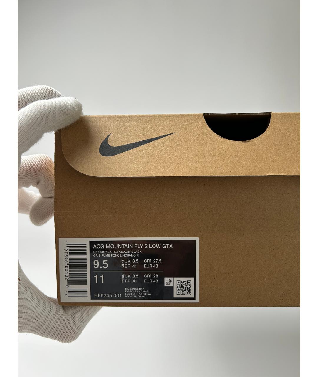 NIKE Черные низкие кроссовки / кеды, фото 6