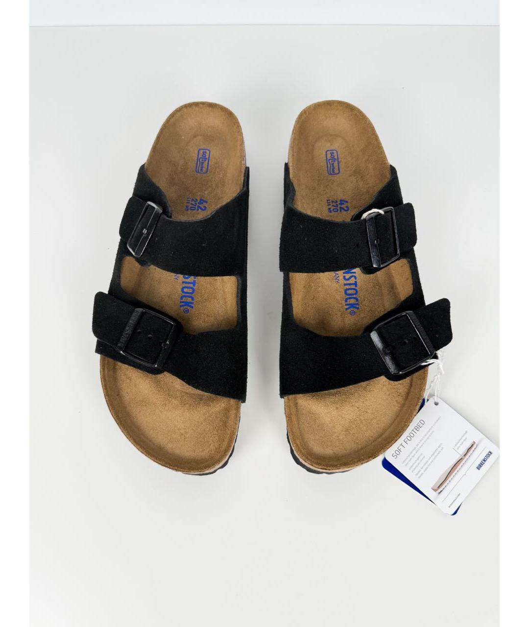 BIRKENSTOCK Черные замшевые сандалии, фото 3