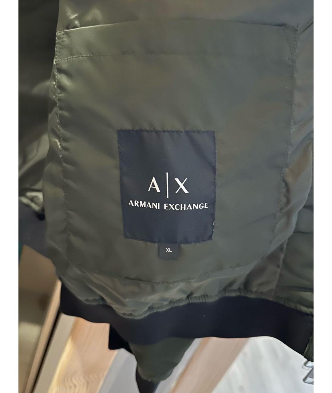 ARMANI EXCHANGE Зеленая льняная куртка, фото 3