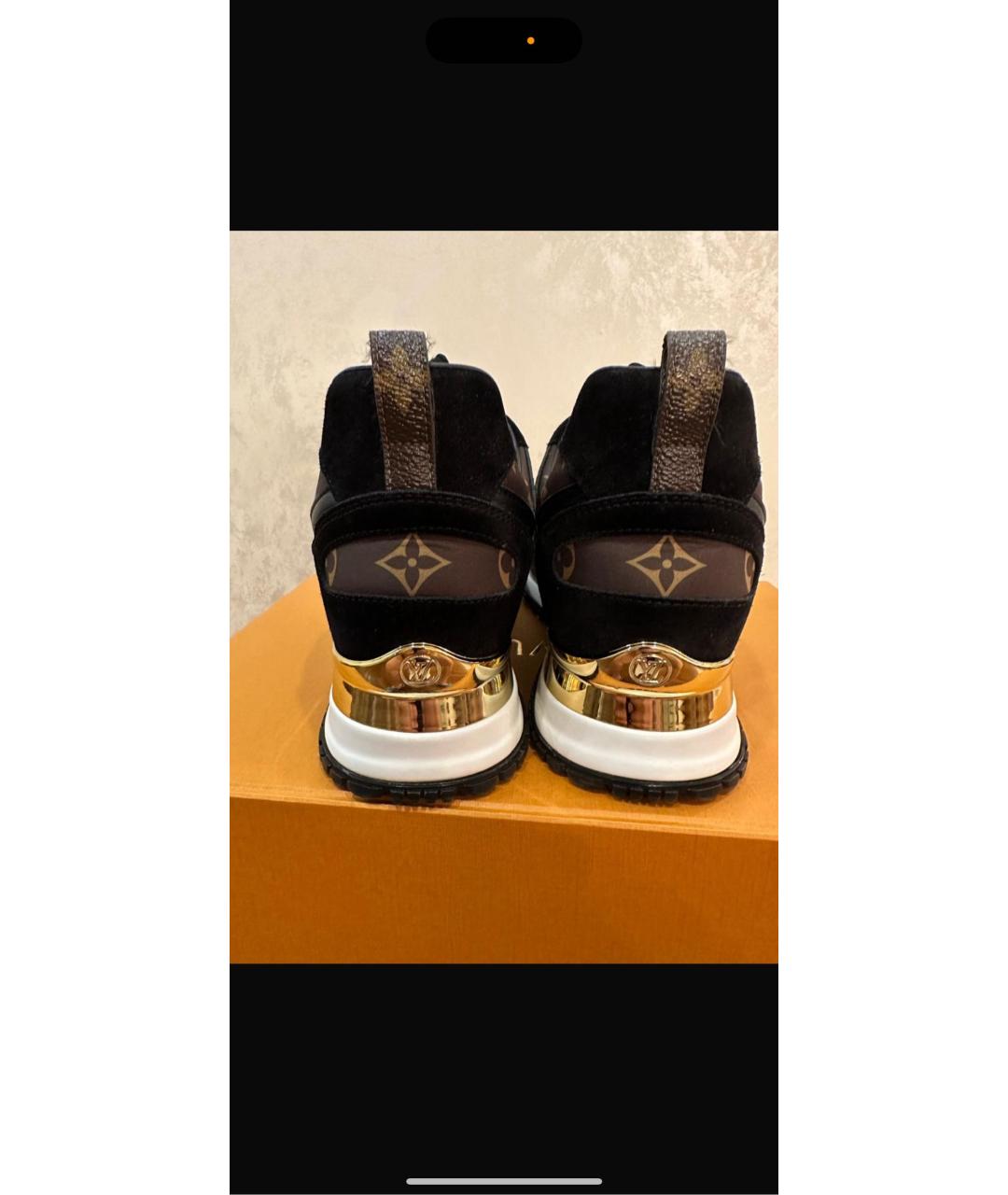 LOUIS VUITTON Черные кроссовки, фото 4