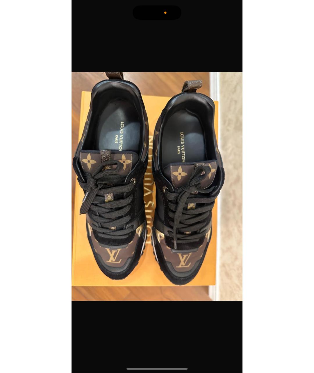 LOUIS VUITTON Черные кроссовки, фото 3