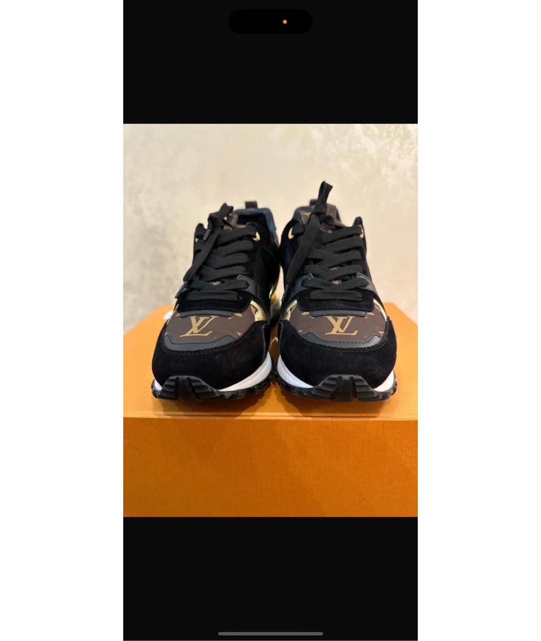 LOUIS VUITTON Черные кроссовки, фото 2