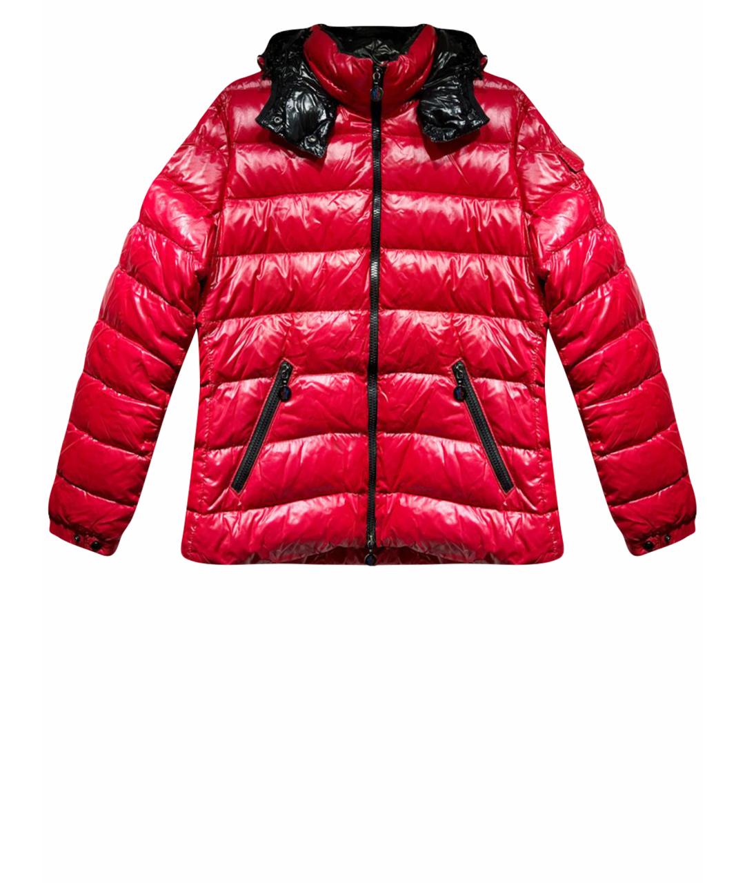 MONCLER Красный пуховик, фото 1