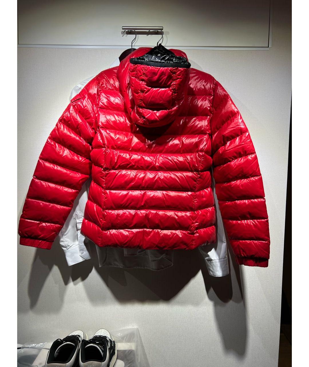 MONCLER Красный пуховик, фото 2