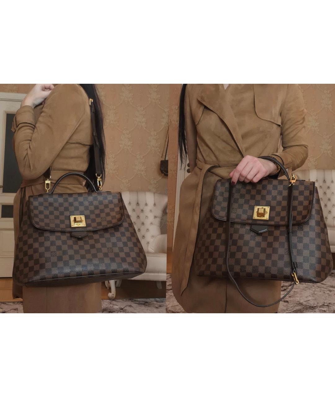 LOUIS VUITTON Коричневая сумка с короткими ручками, фото 4