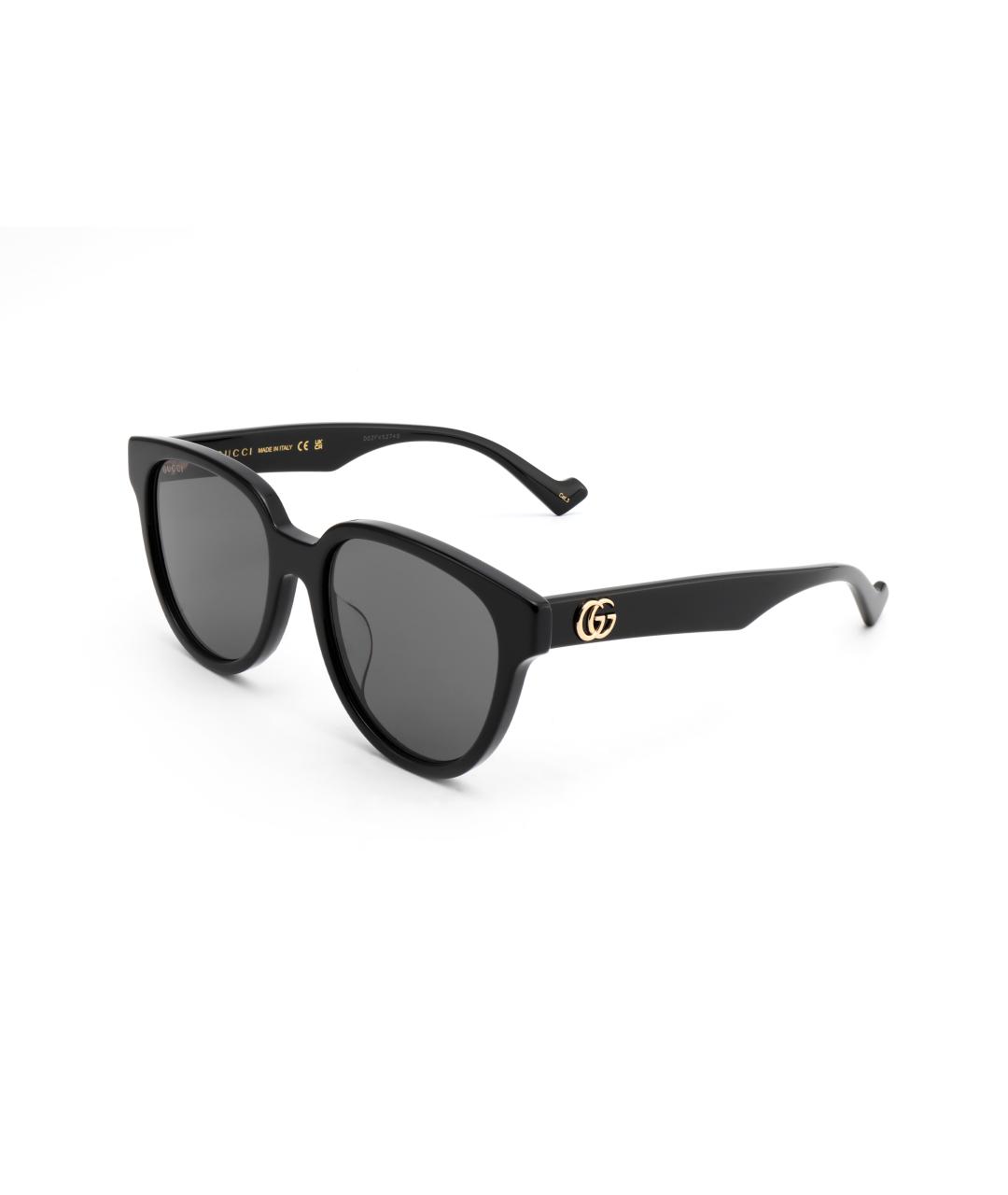 GUCCI Черные пластиковые солнцезащитные очки, фото 1