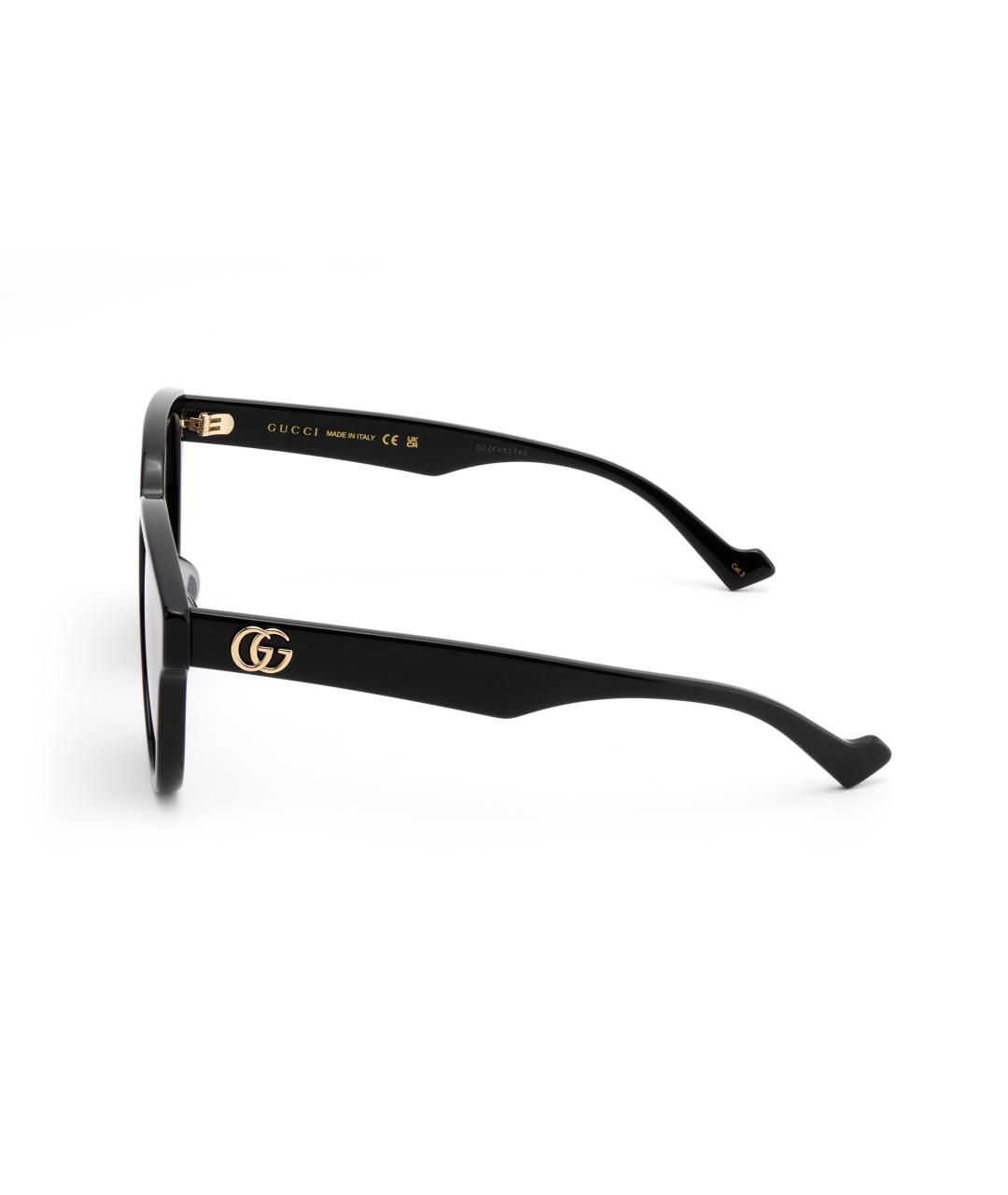 GUCCI Черные пластиковые солнцезащитные очки, фото 3