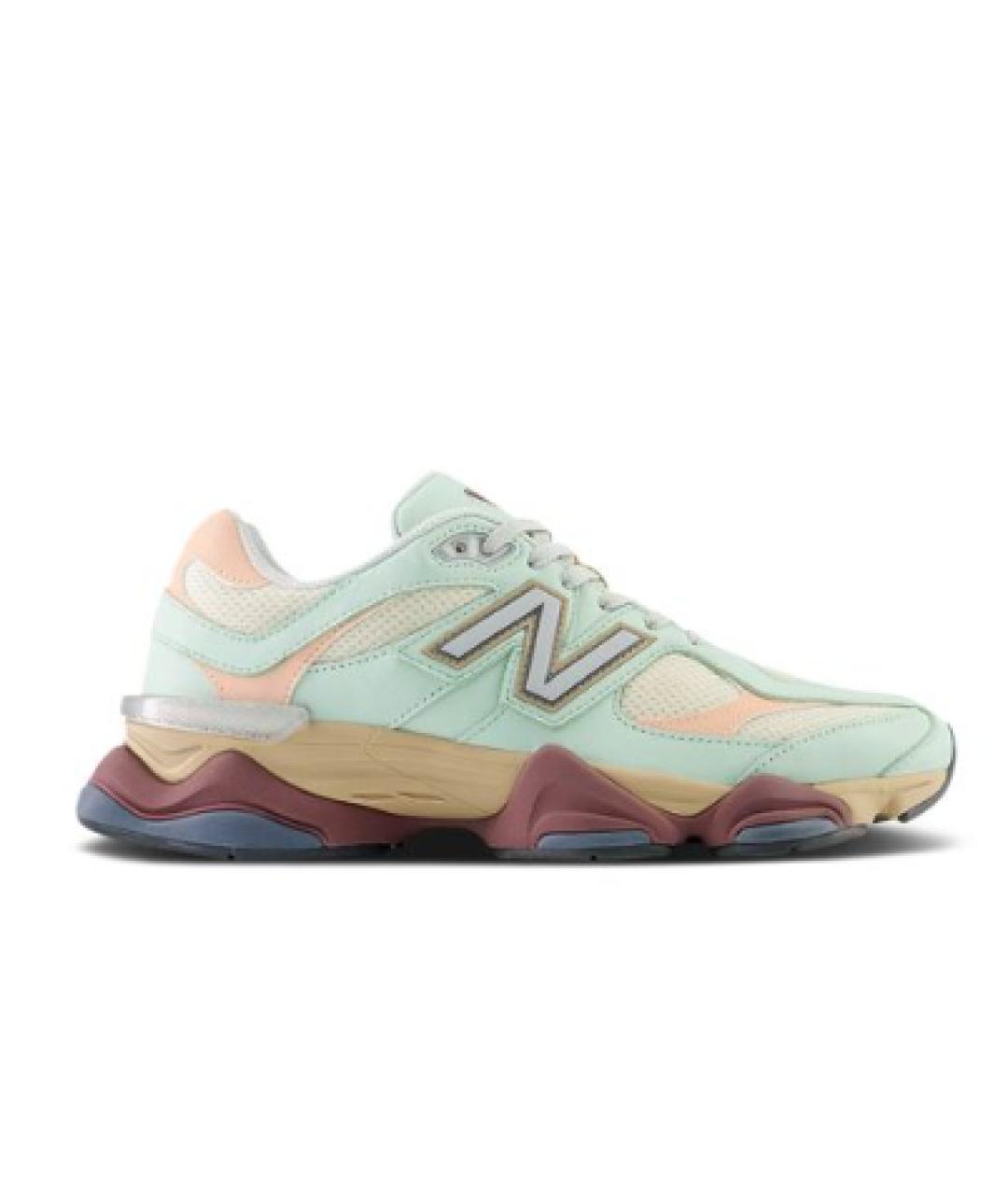 NEW BALANCE Зеленые низкие кроссовки / кеды, фото 1