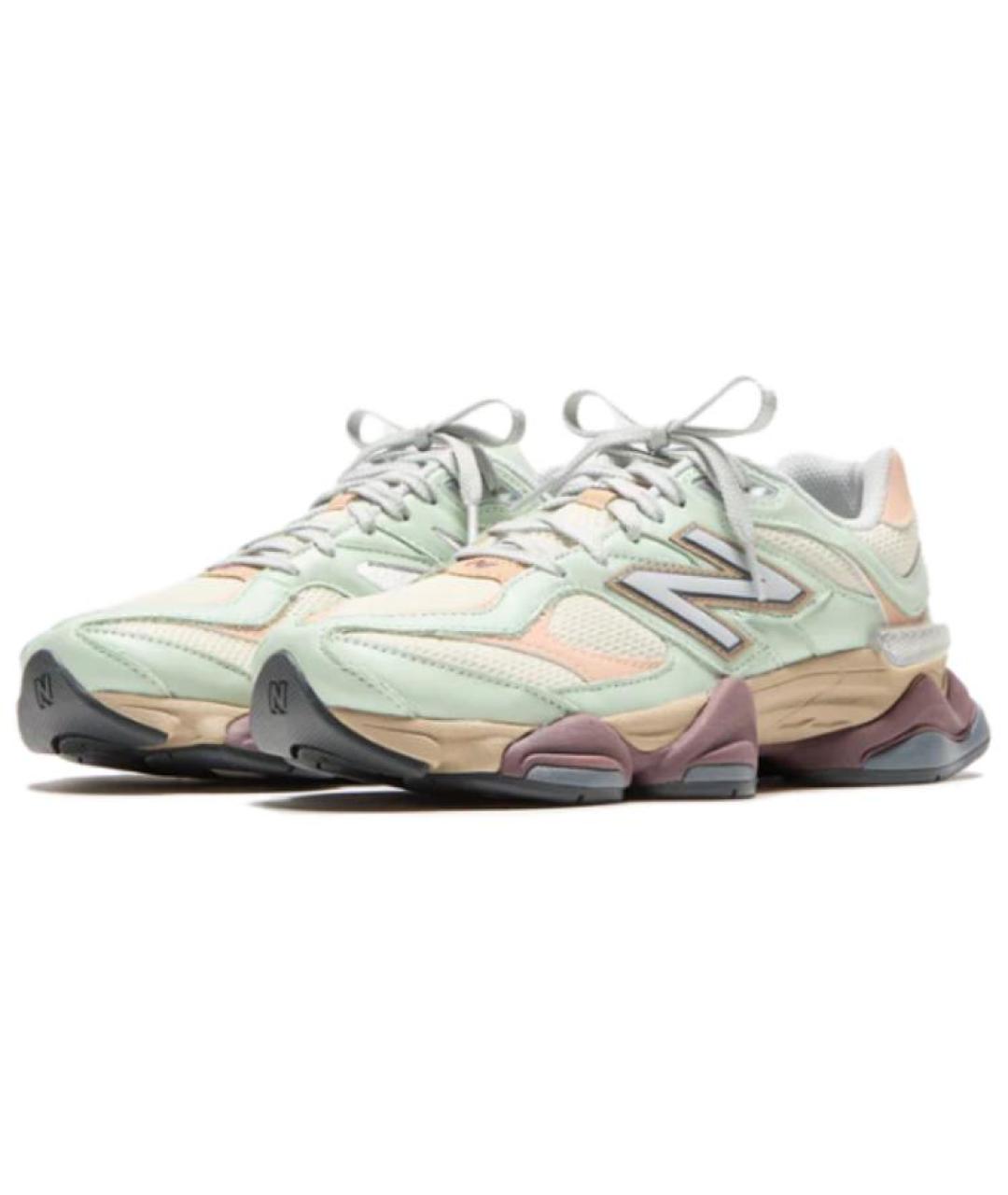 NEW BALANCE Зеленые низкие кроссовки / кеды, фото 2