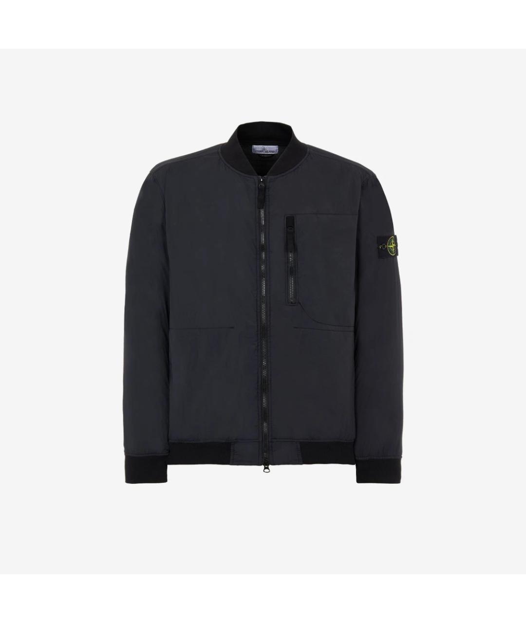 STONE ISLAND Черная полиамидовая куртка, фото 9