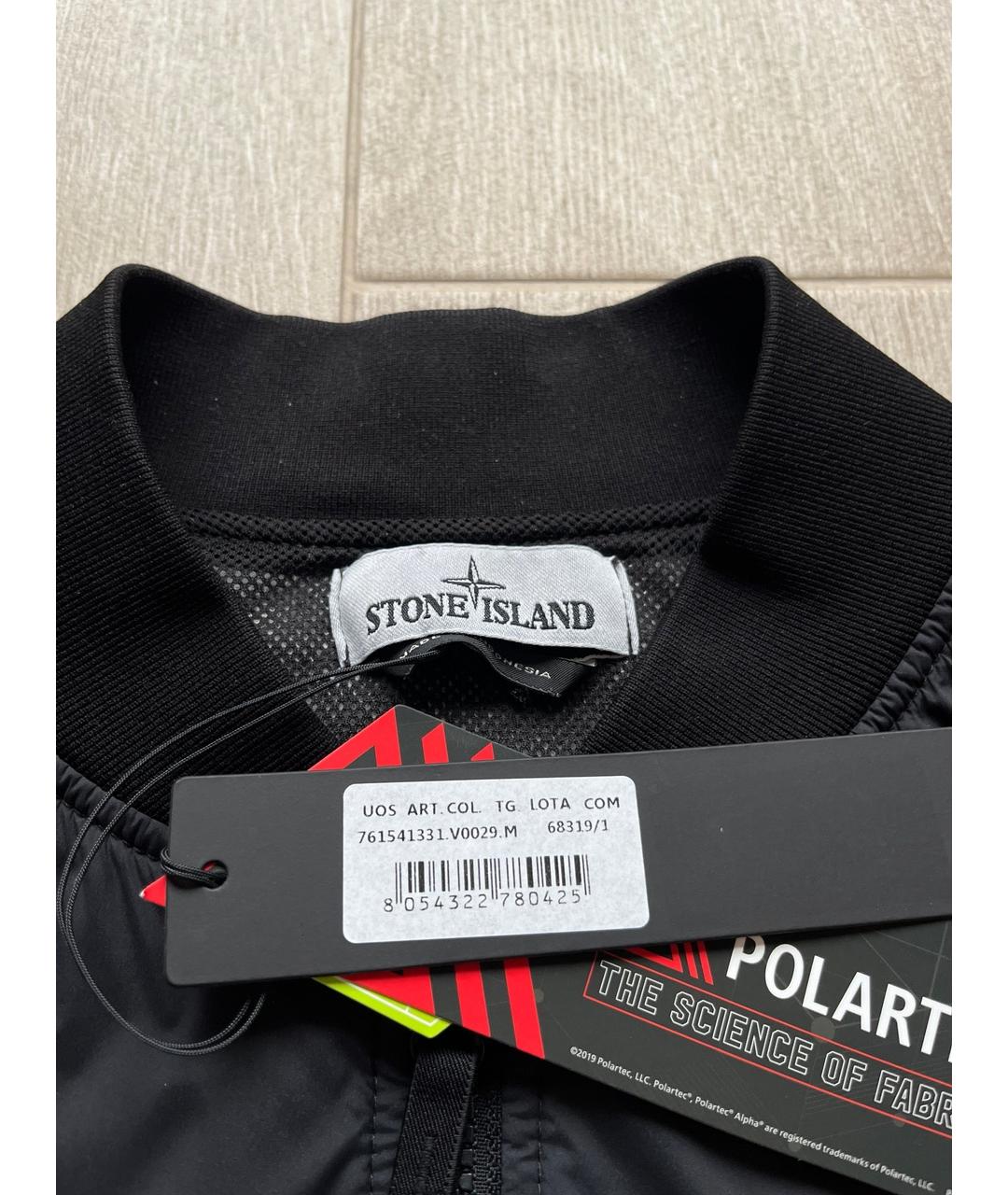 STONE ISLAND Черная полиамидовая куртка, фото 4