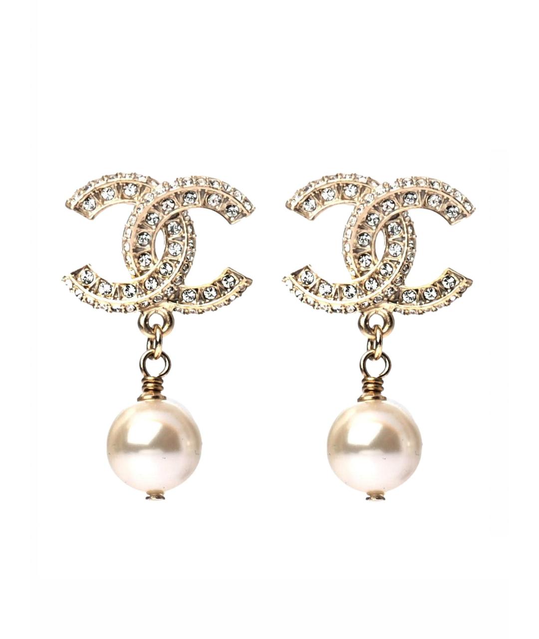 CHANEL Белые жемчужные серьги, фото 1