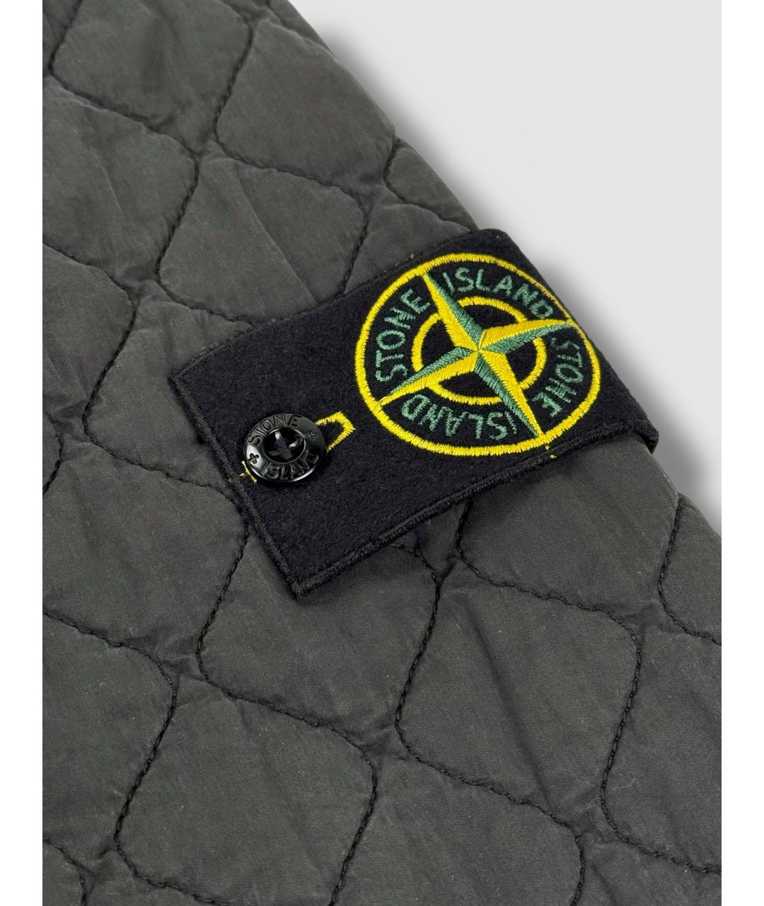 STONE ISLAND Серая полиамидовая куртка, фото 7