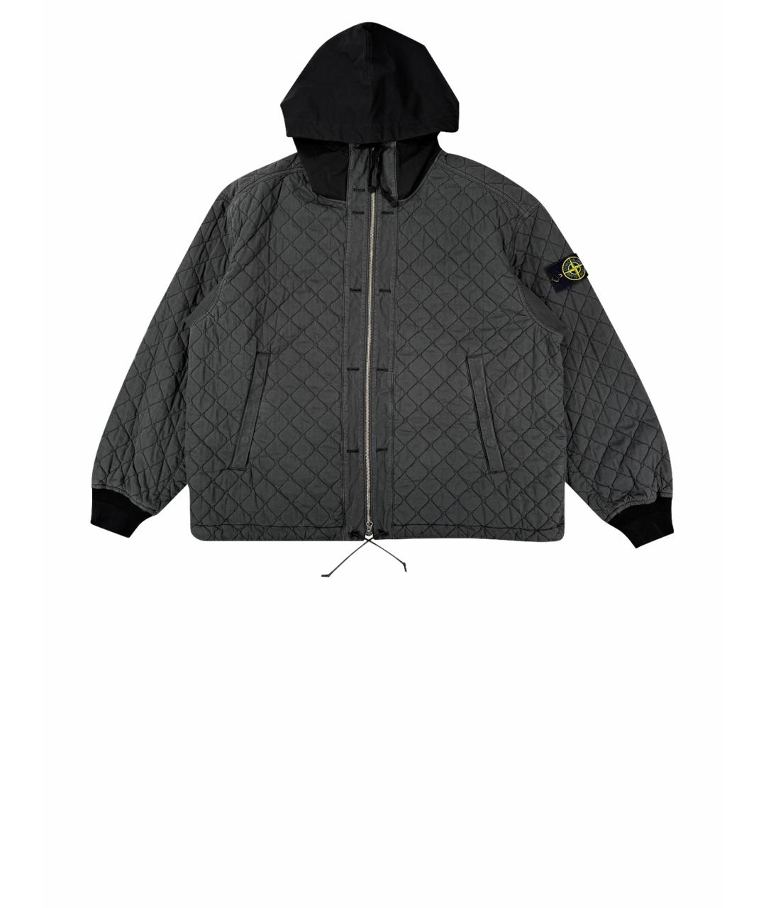 STONE ISLAND Серая полиамидовая куртка, фото 1