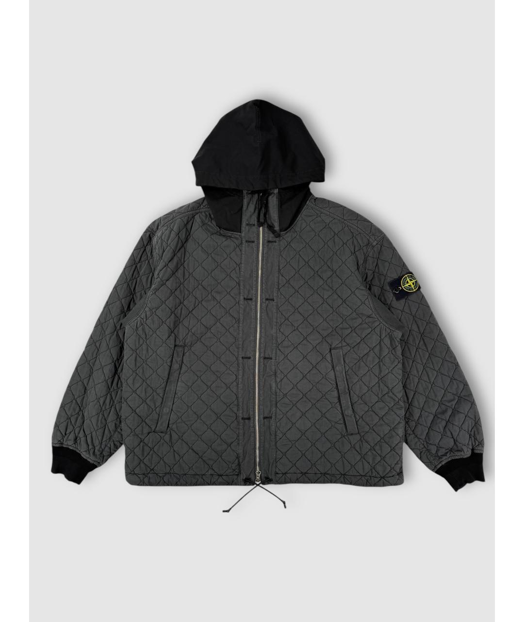 STONE ISLAND Серая полиамидовая куртка, фото 8