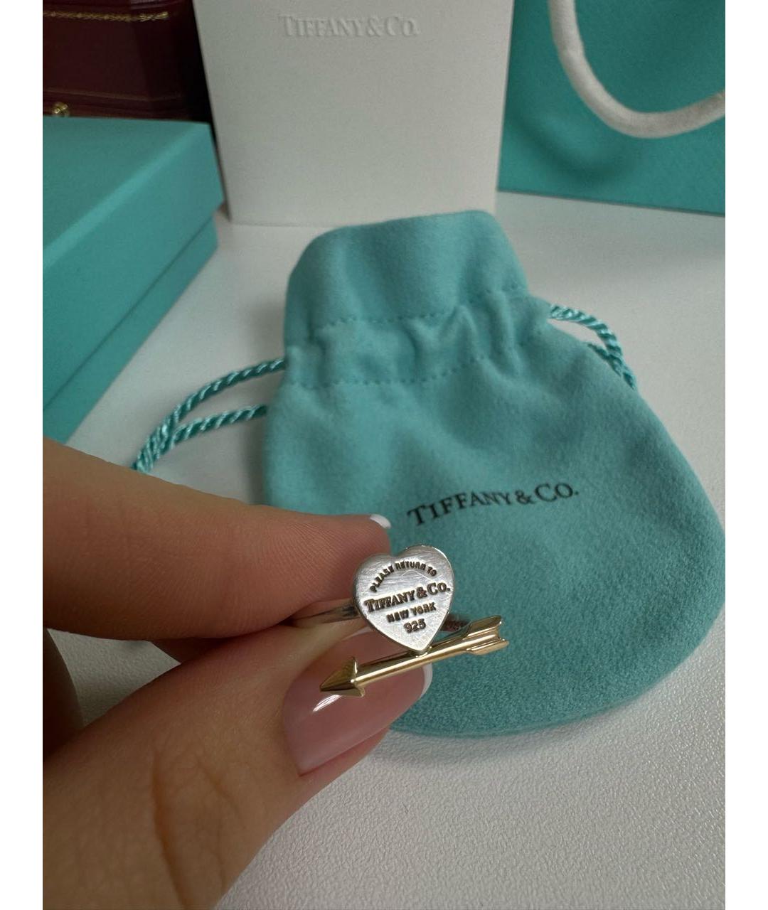 TIFFANY&CO Белое серебряное кольцо, фото 5