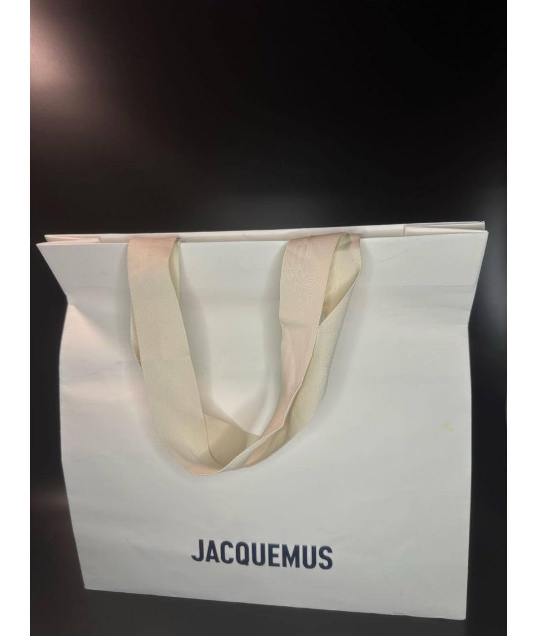 JACQUEMUS Черный шерстяной шарф, фото 5