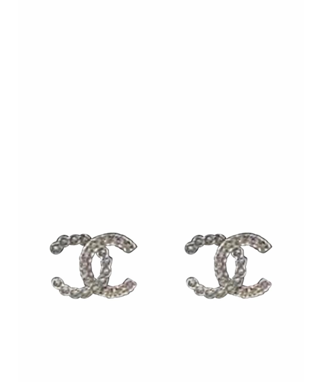 CHANEL Серебряные серьги, фото 1