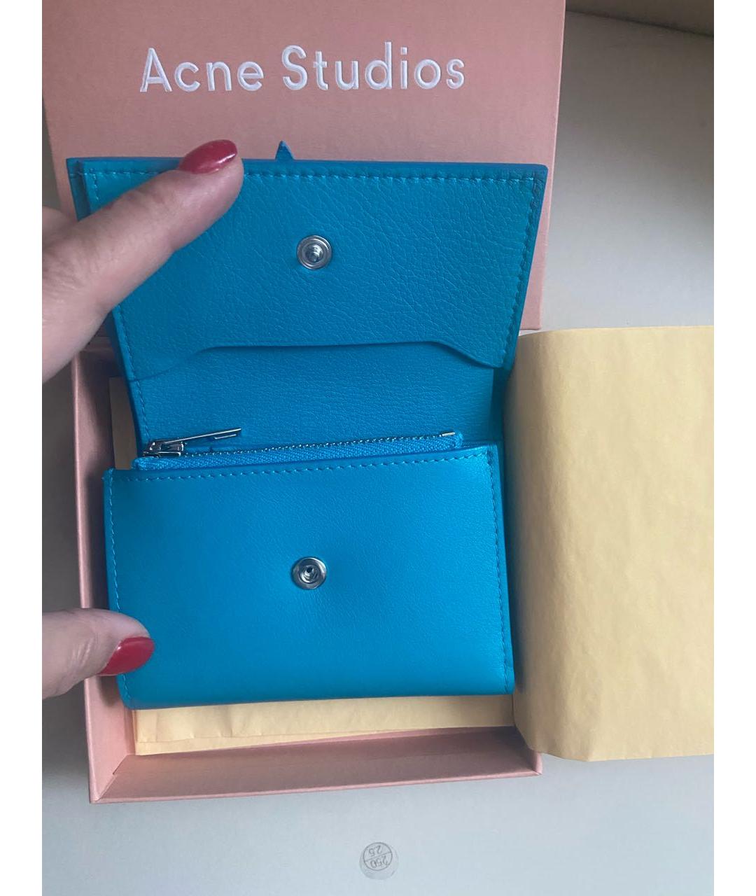 ACNE STUDIOS Синий кошелек, фото 3