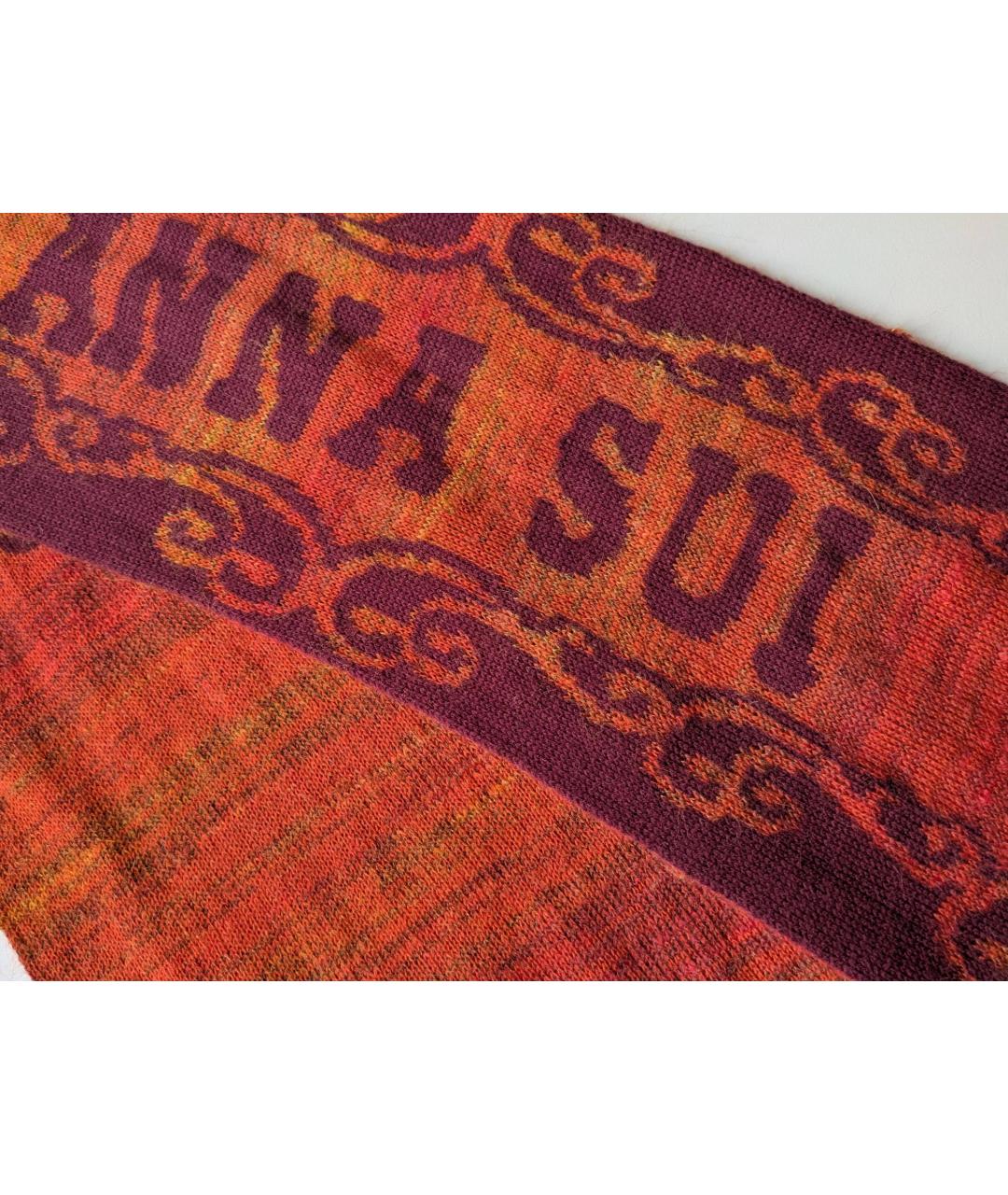 ANNA SUI Мульти шерстяной шарф, фото 3