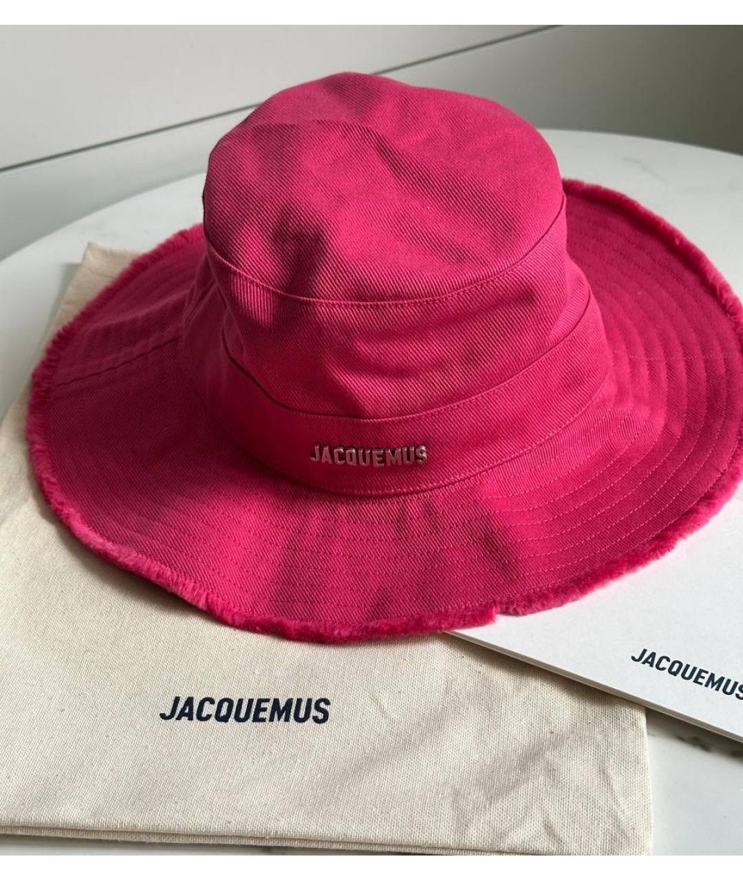 JACQUEMUS Розовая хлопковая панама, фото 5