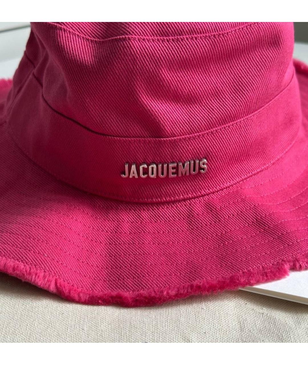 JACQUEMUS Розовая хлопковая панама, фото 3