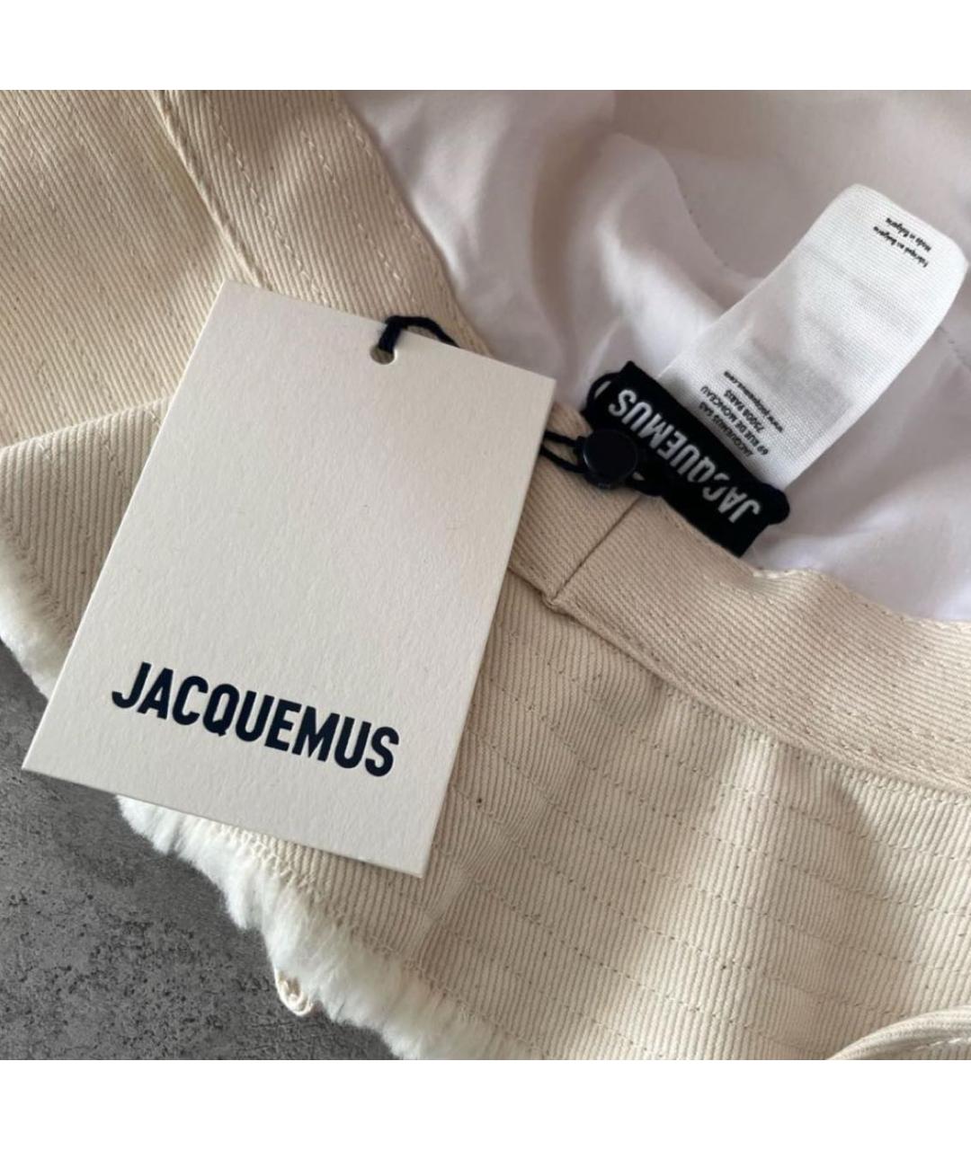 JACQUEMUS Бежевая хлопковая панама, фото 6