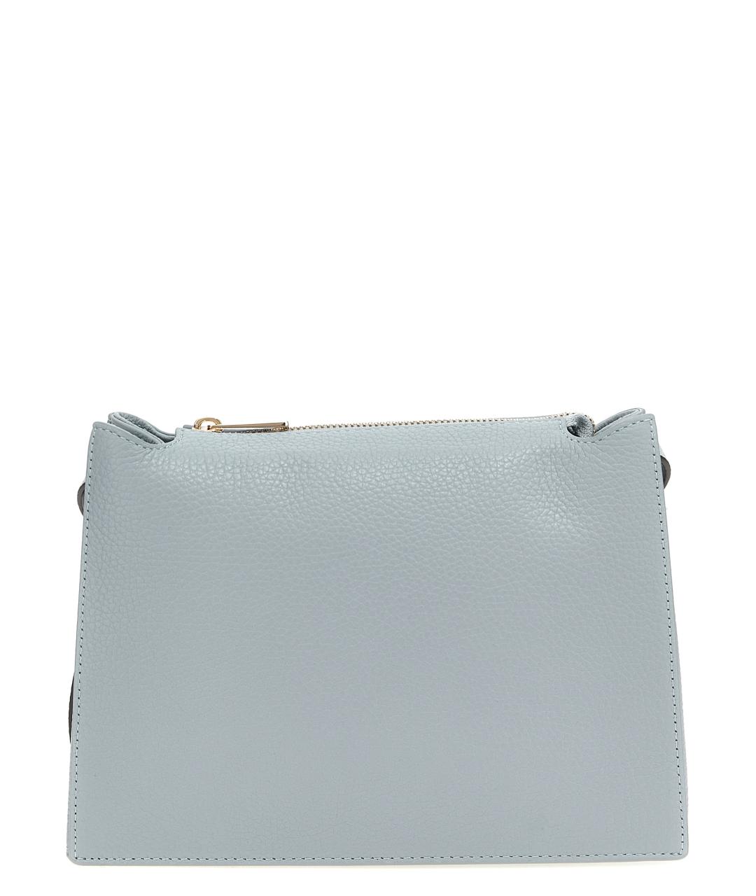 FURLA Голубая кожаная сумка через плечо, фото 1
