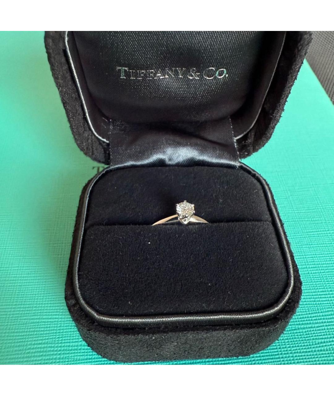 TIFFANY&CO Белое платиновое кольцо, фото 4