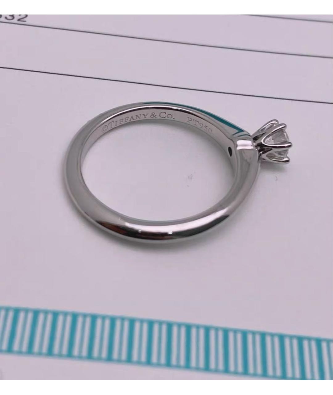 TIFFANY&CO Белое платиновое кольцо, фото 3