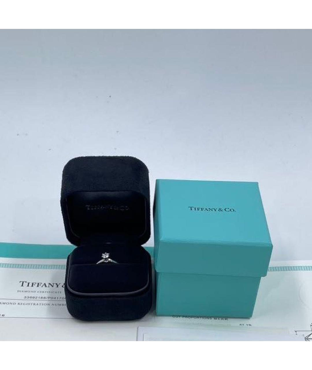 TIFFANY&CO Белое платиновое кольцо, фото 2