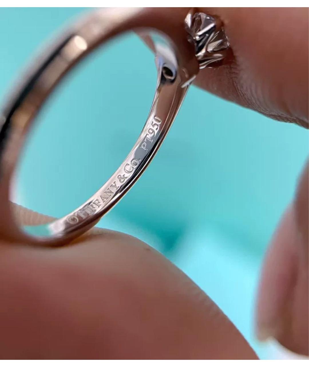 TIFFANY&CO Белое платиновое кольцо, фото 4