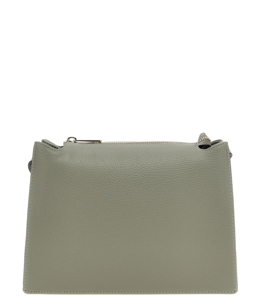 FURLA Зеленая кожаная сумка через плечо, фото 1