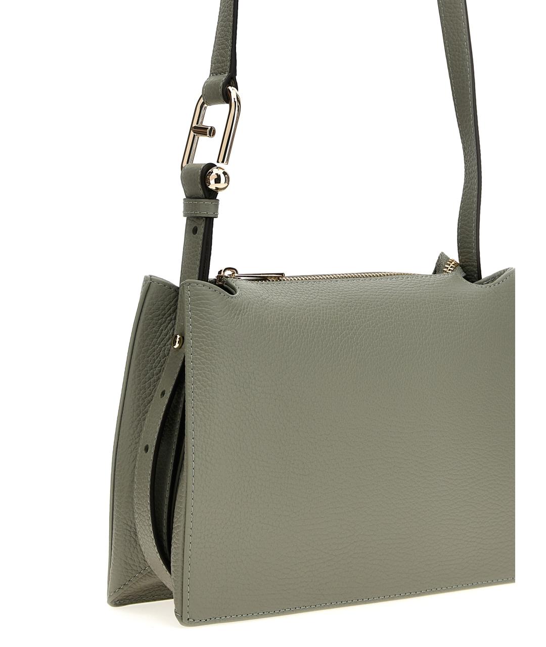 FURLA Зеленая кожаная сумка через плечо, фото 3