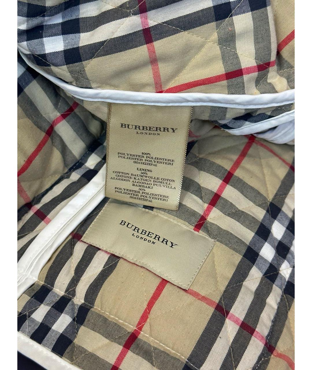 BURBERRY Белая полиэстеровая куртка, фото 5