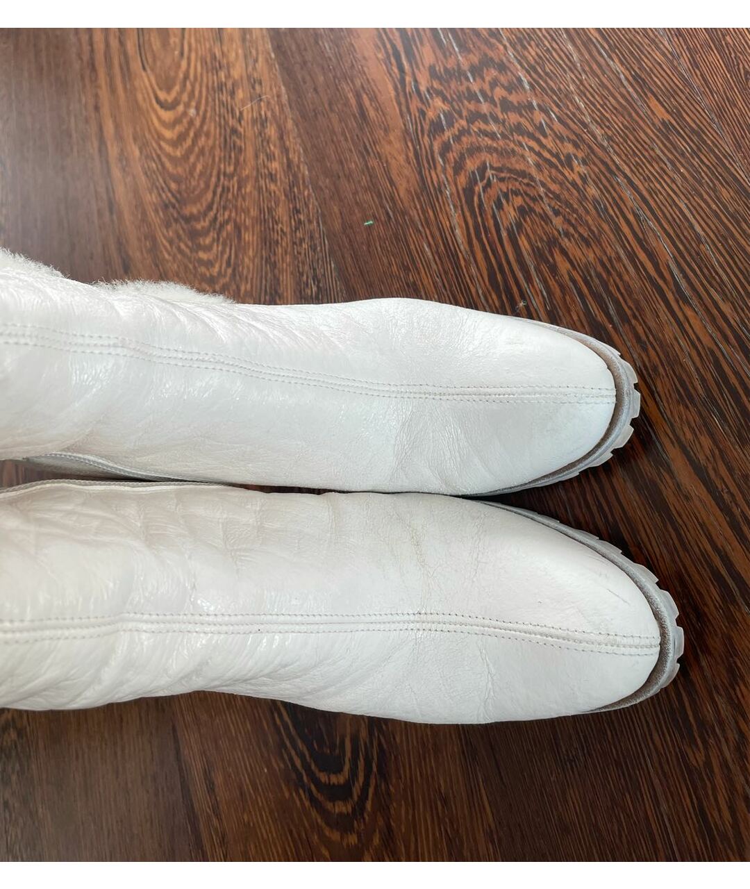 CASADEI Белые кожаные ботфорты, фото 3