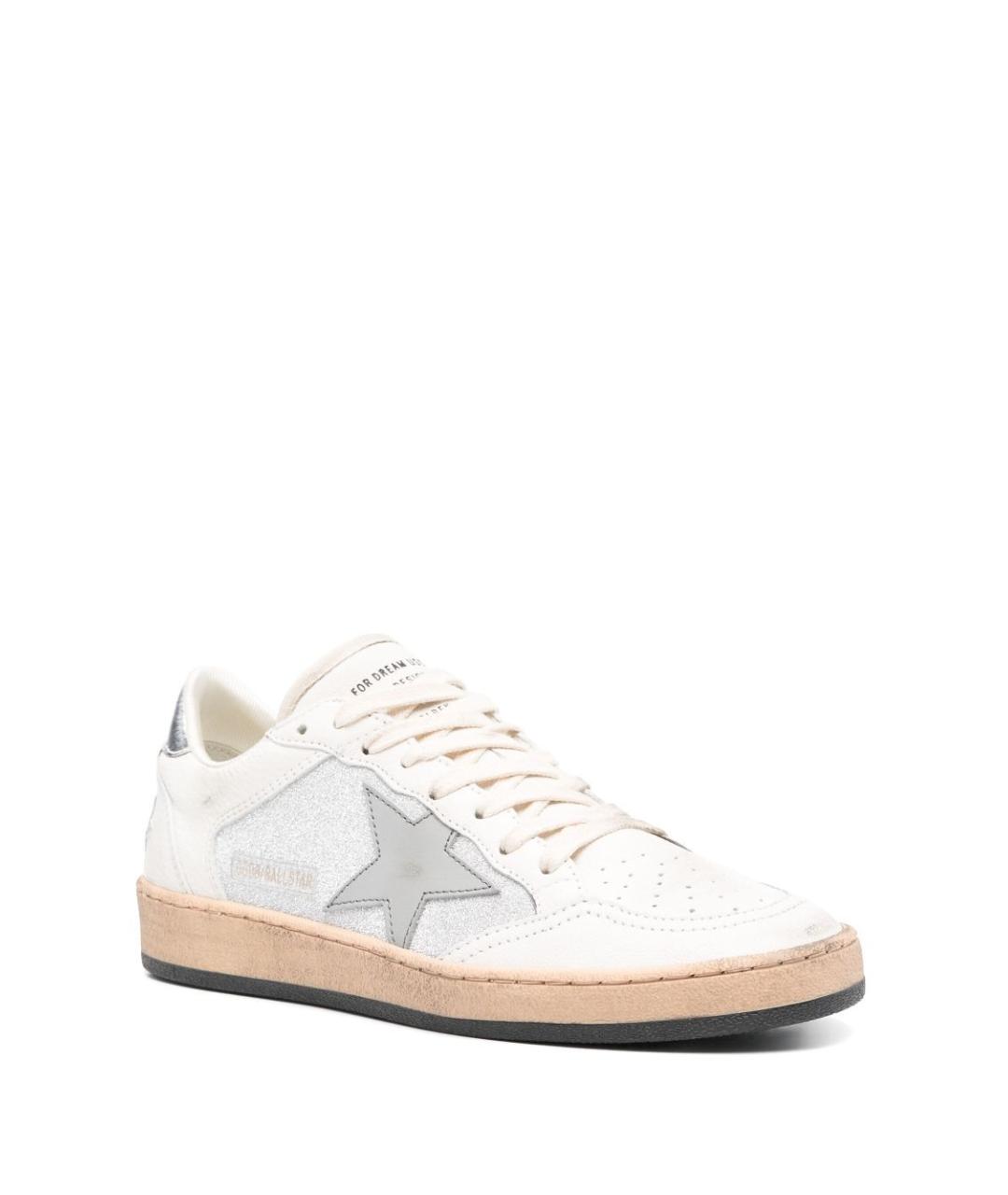 GOLDEN GOOSE DELUXE BRAND Белые кожаные кеды, фото 4