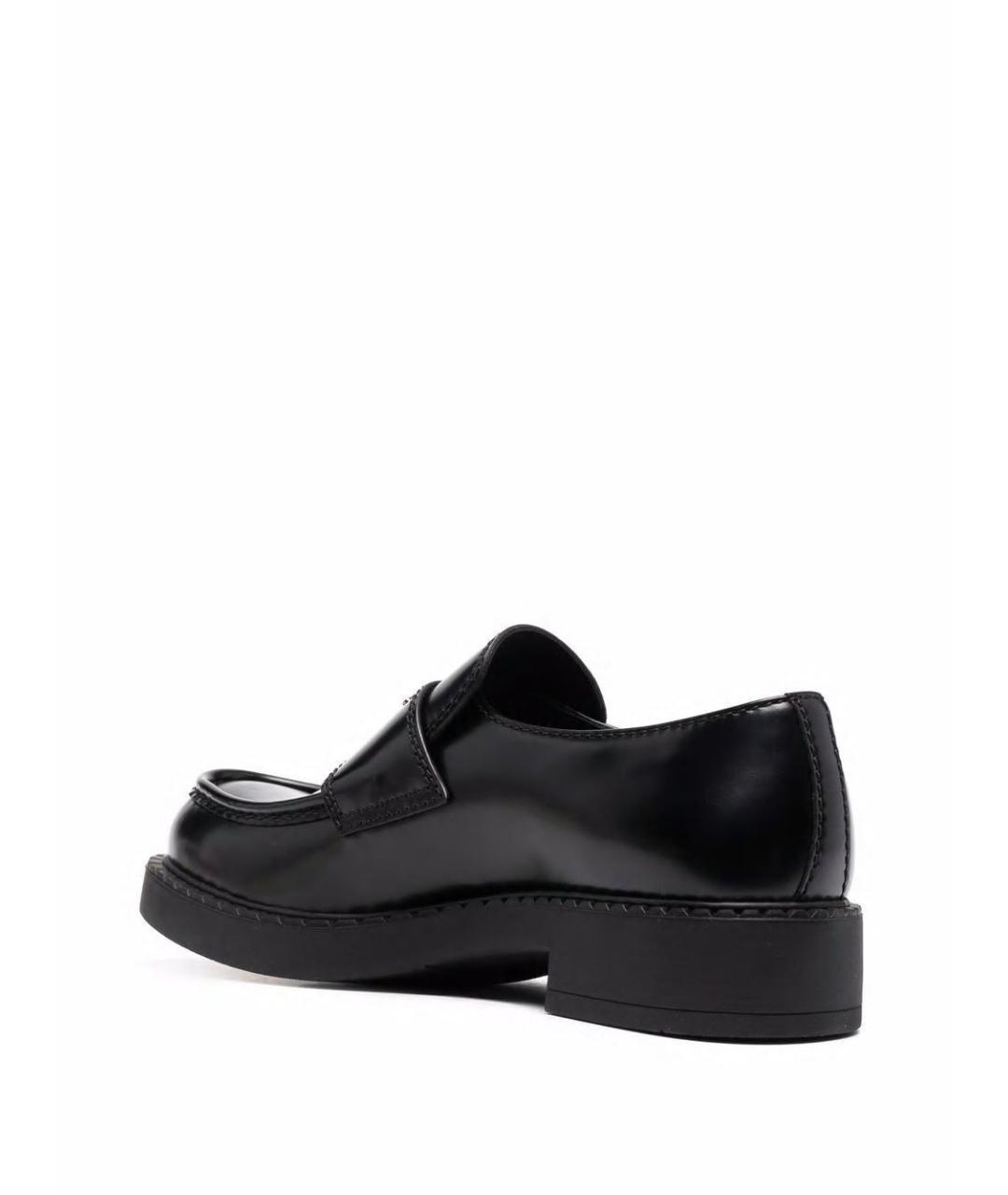 PRADA Черные кожаные лоферы, фото 3