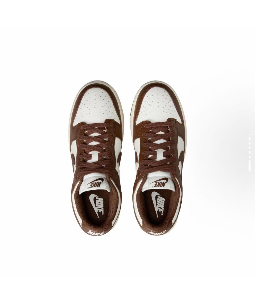 NIKE Коричневые кожаные кроссовки, фото 4