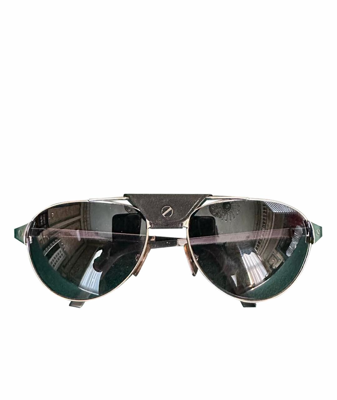 CARTIER Белые металлические солнцезащитные очки, фото 1