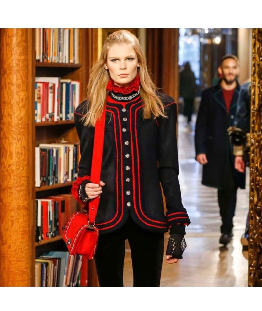 CHANEL Красная шерстяная водолазка, фото 4