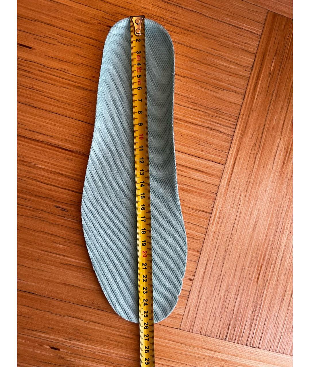 BALENCIAGA Бирюзовые кроссовки из искусственной кожи, фото 6