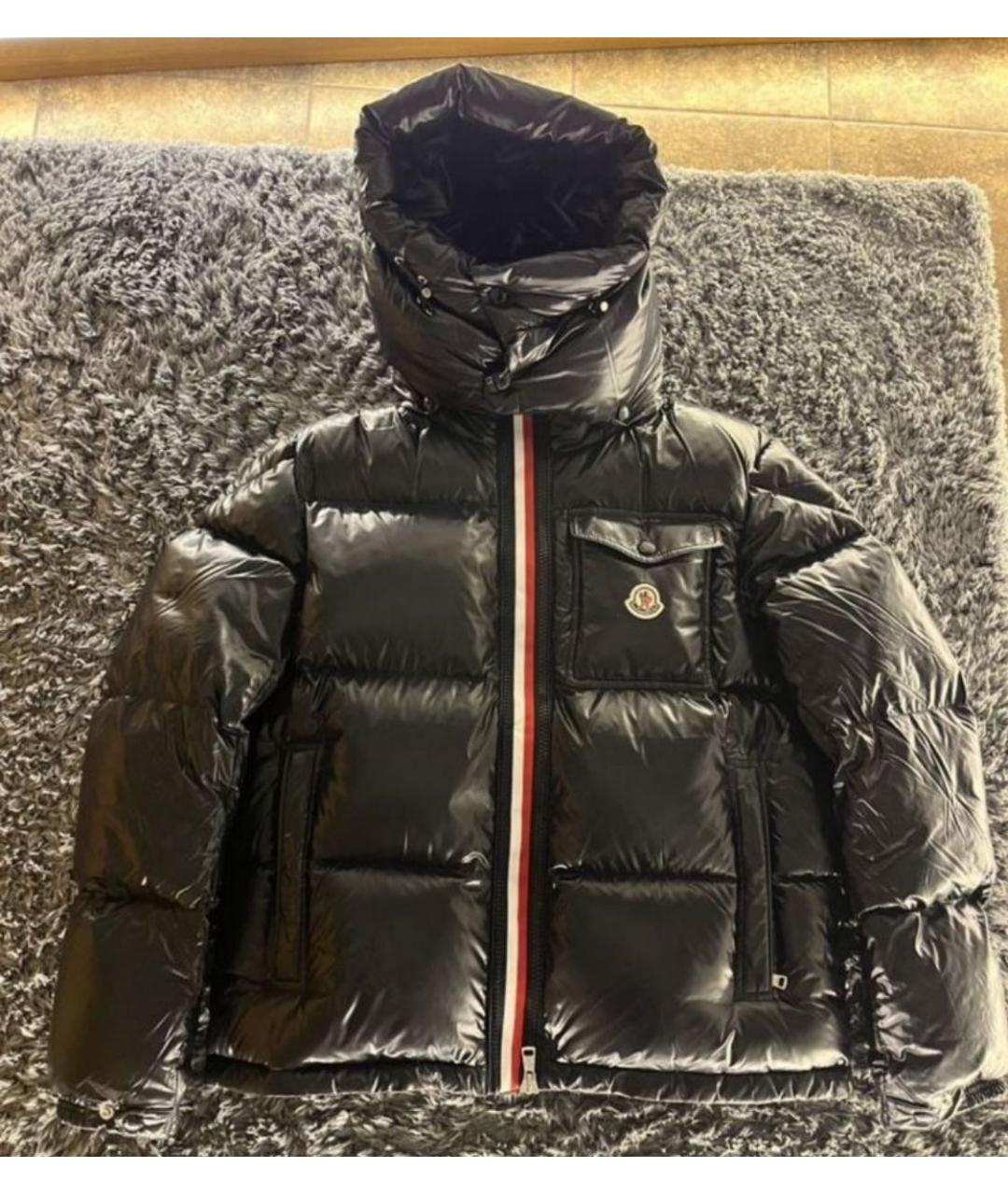 MONCLER Черный пуховик, фото 9